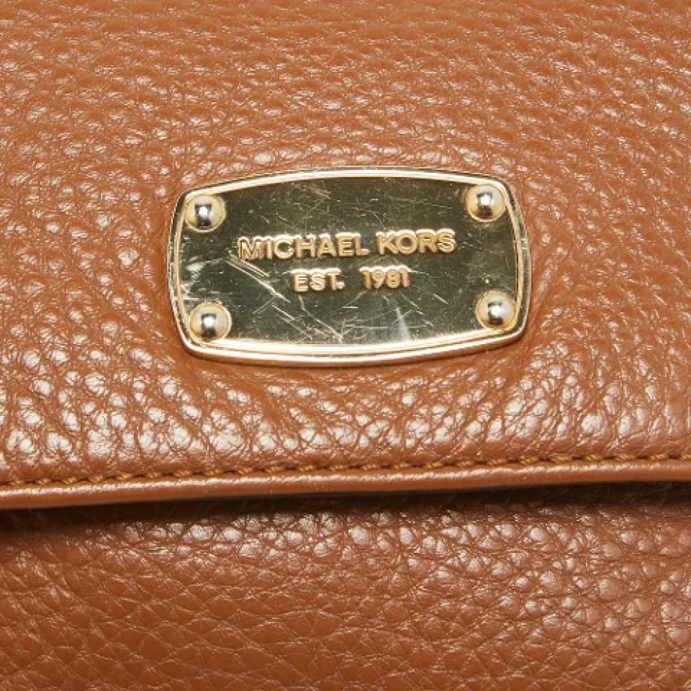 Michael Kors Pre-owned Leather crossbody-bags Brown Dames