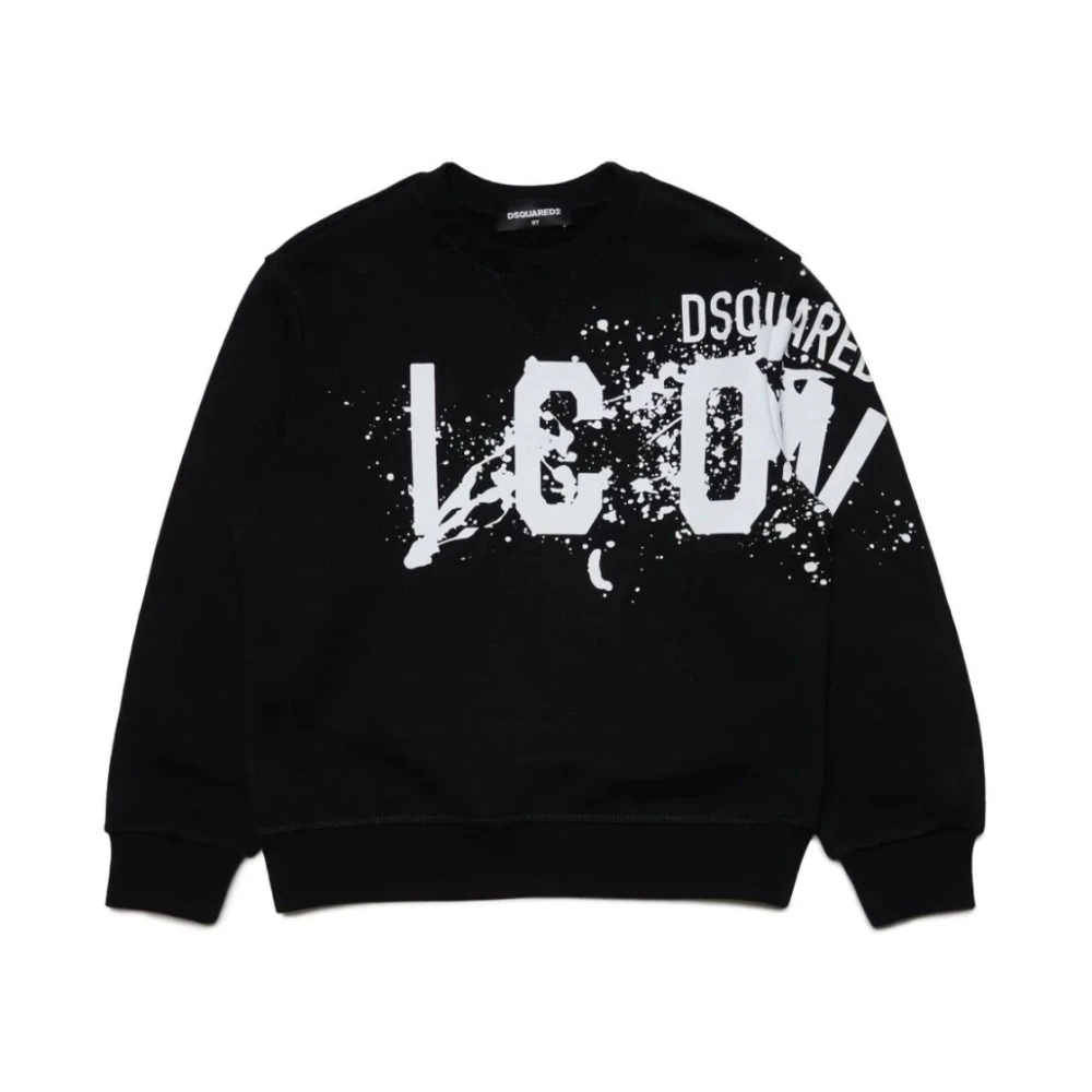 Dsquared2 Bekväm Relax Icon Sweatshirt Black, Unisex