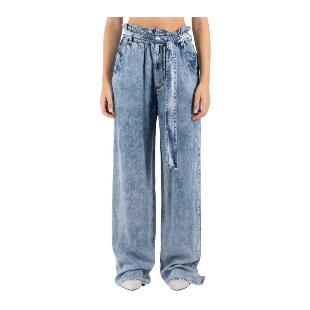 Isabel Marant Étoile Blå Lyocell Byxor Priana Blue, Dam