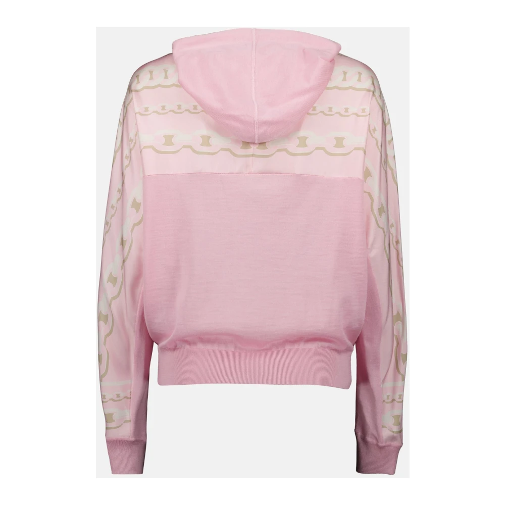 Versace Zijden en katoenen roze hoodie Pink Dames