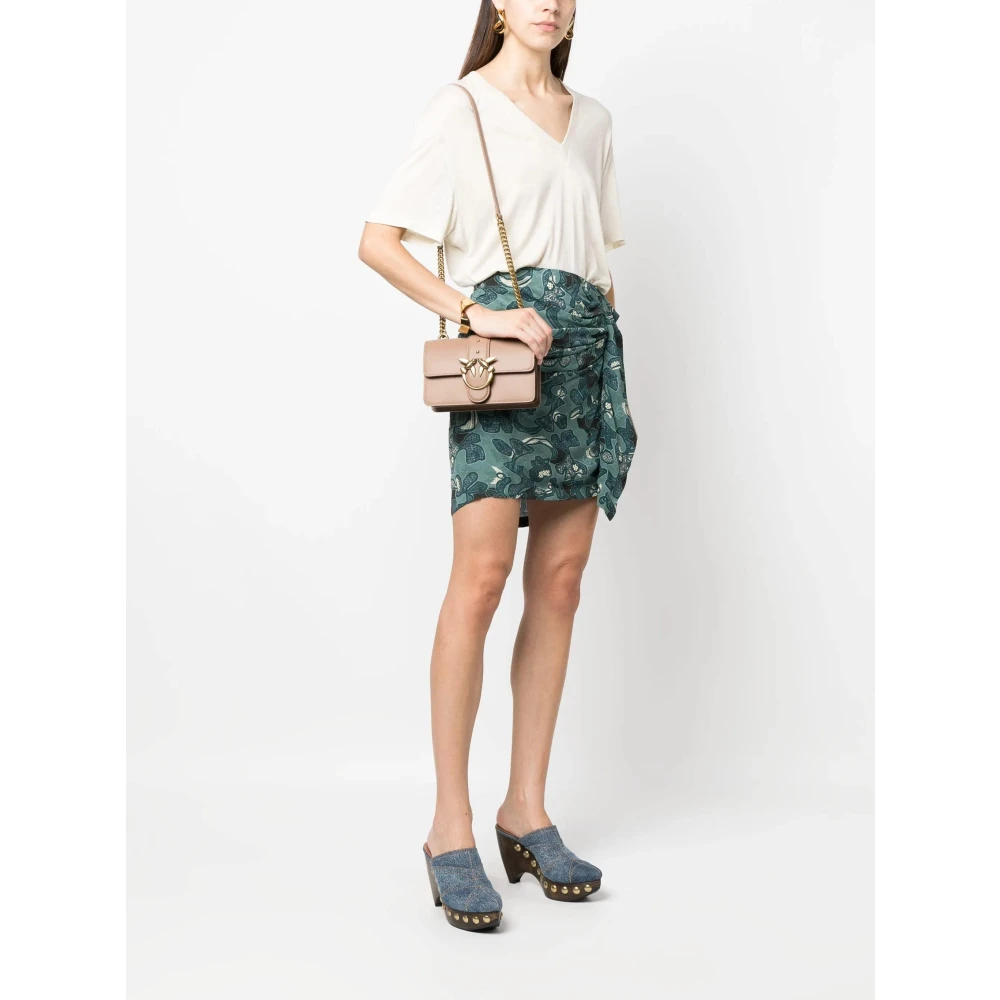 pinko Mini Antique Love One Koekje Beige Dames