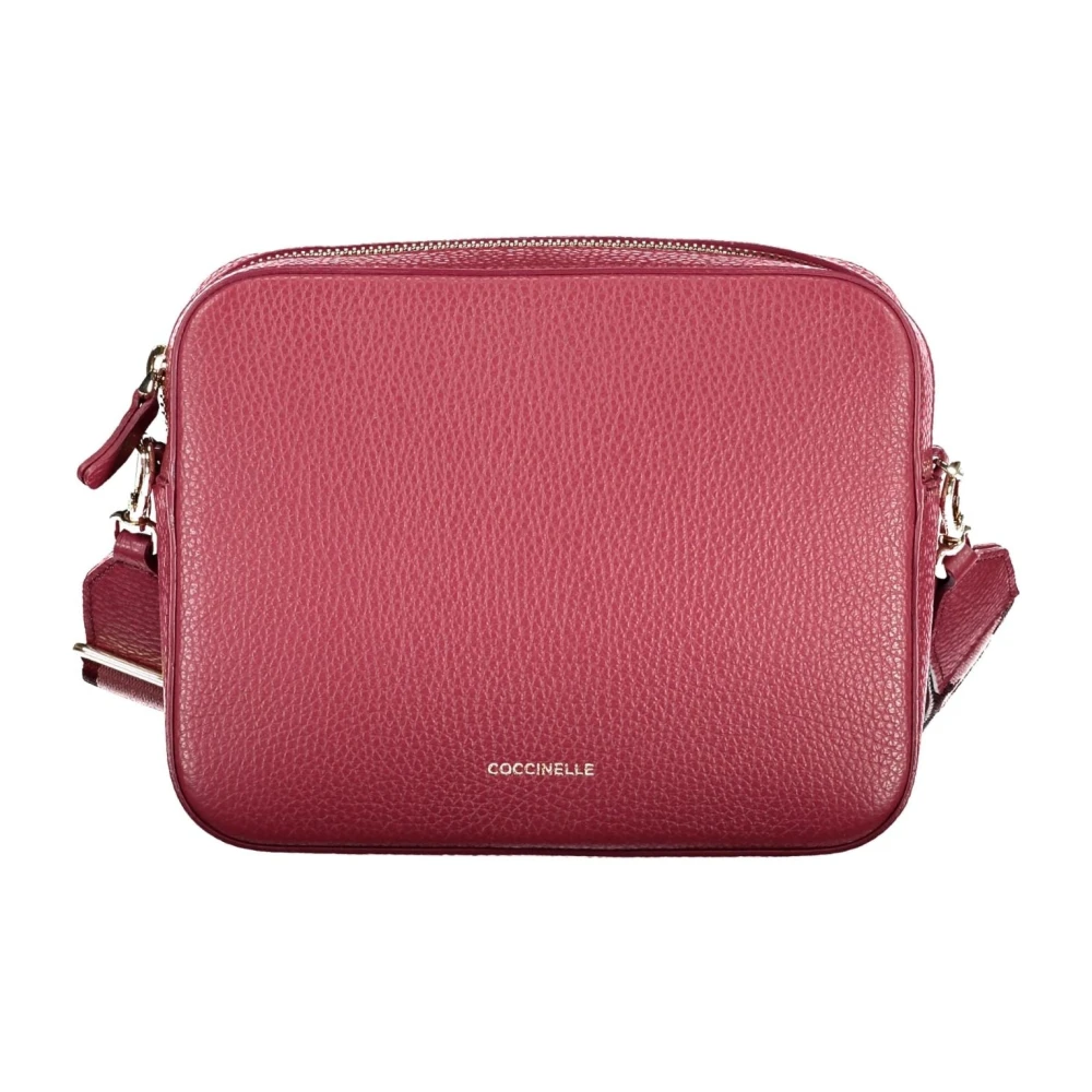 Coccinelle Rode Schoudertas met Rits Sluiting Red Dames