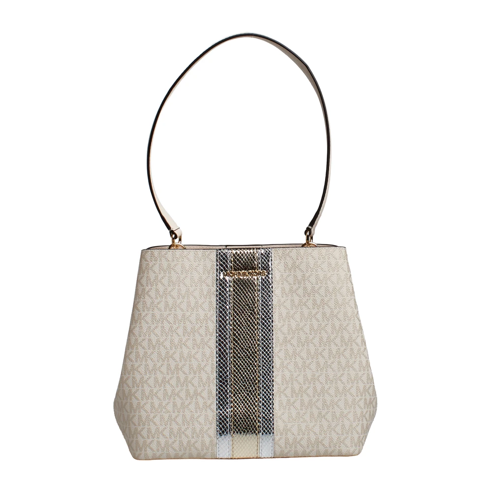 Michael Kors Women's Beige Chic Signature Tote Bag