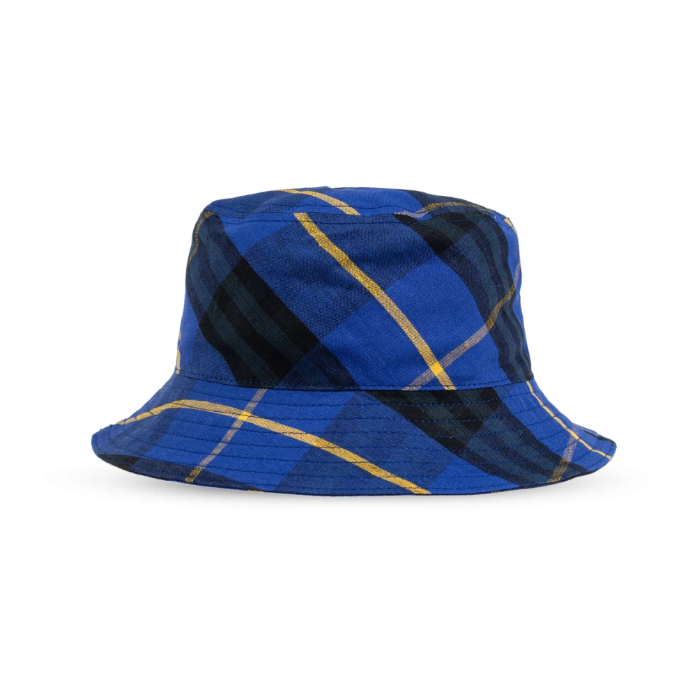 Burberry Linnen hoed Blue Heren