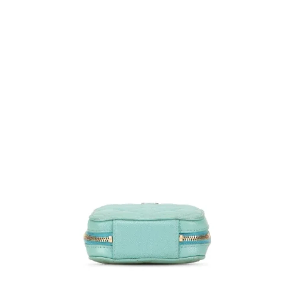 Chanel Vintage Pre-owned Leather shoulder-bags Blue Dames