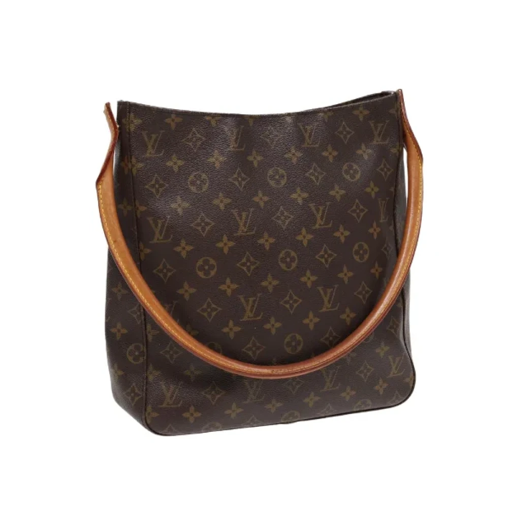 Louis Vuitton Vintage Pre-owned Canvas axelremsvskor Brown, Dam