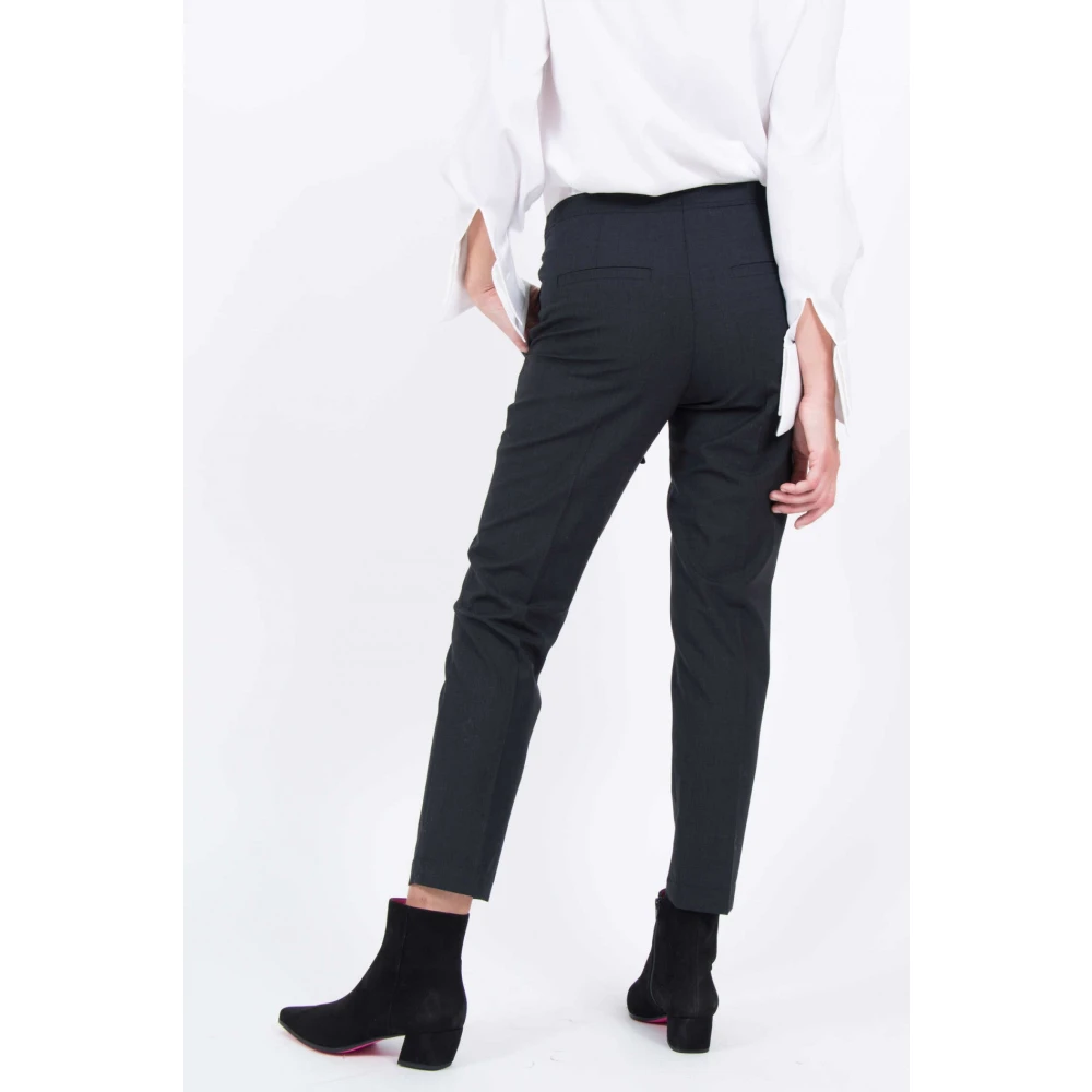 BRUNELLO CUCINELLI Luxe Wollen Broek Gray Dames