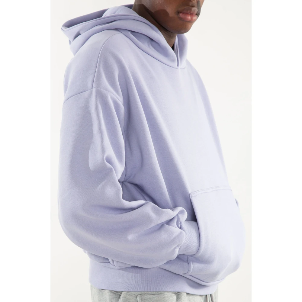 Garment Workshop Boxy Hoodie met Dubbellaags Stijl Purple Heren