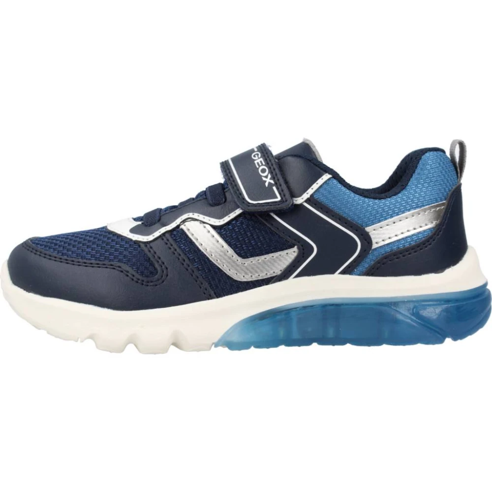 Geox Pojkars Snygga Sneakers för Aktiva Barn Blue, Pojke