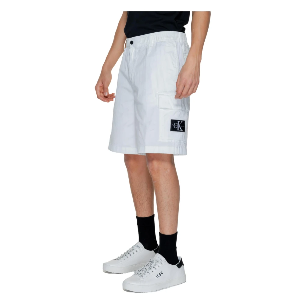 Calvin Klein Jeans Heren Bermuda Shorts Lente Zomer Collectie White Heren
