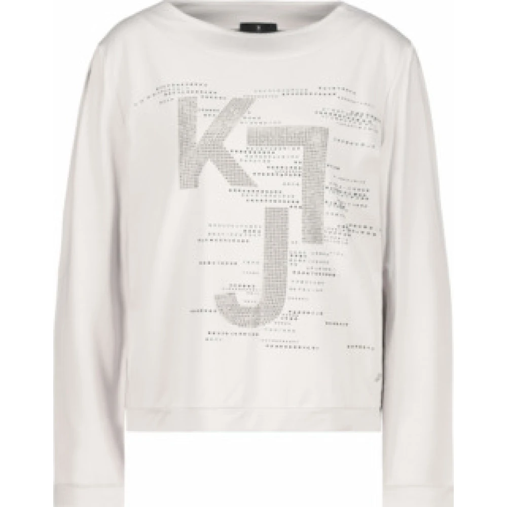 Monari Stijlvolle Pullover Sweater White Dames
