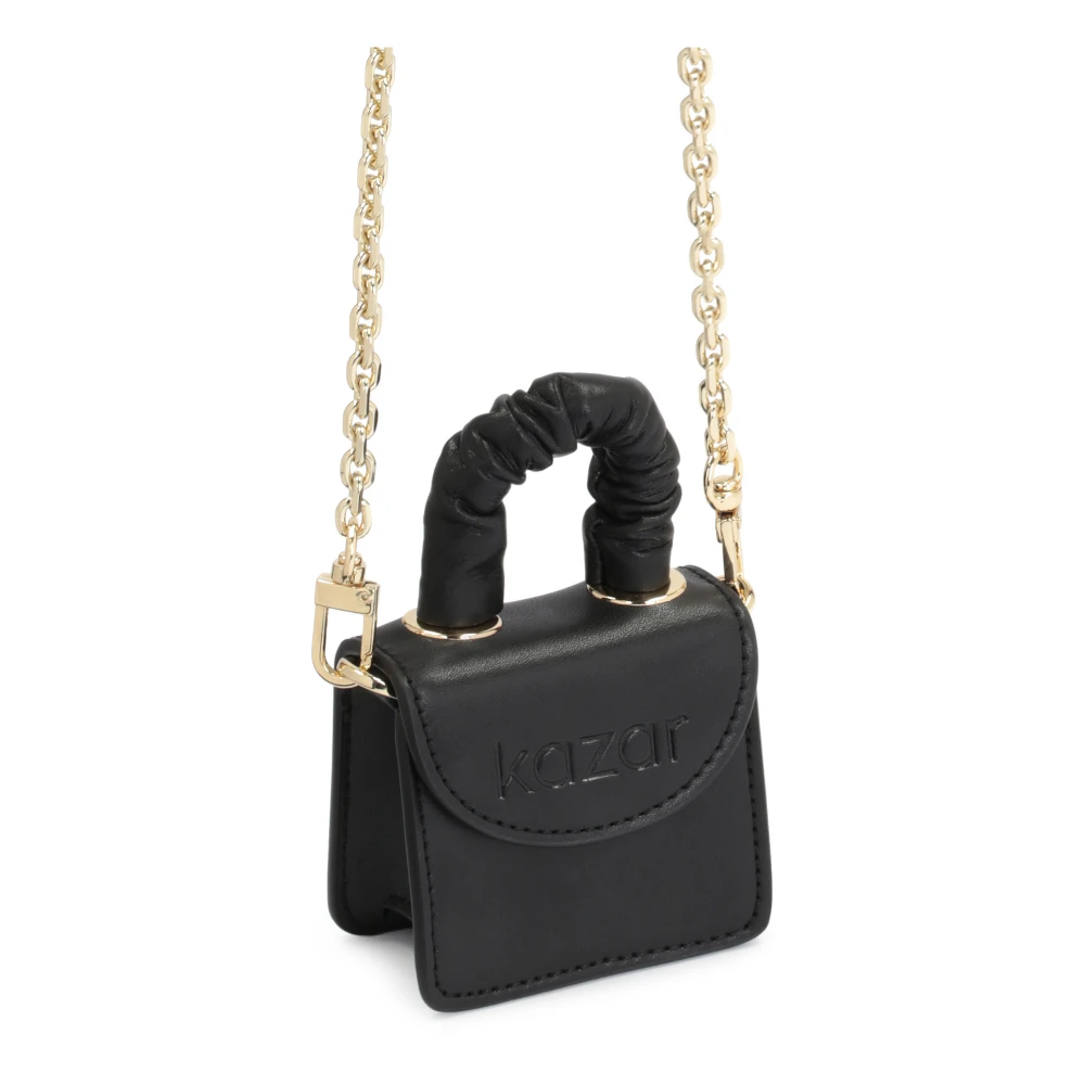 Kazar Zwarte mini tas met een handvat en een ketting Black Dames