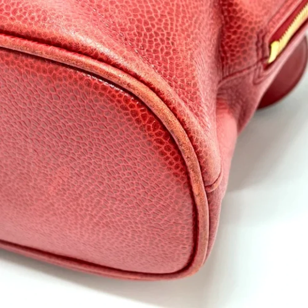 Chanel Vintage Pre-owned Leather chanel-bags Red Dames