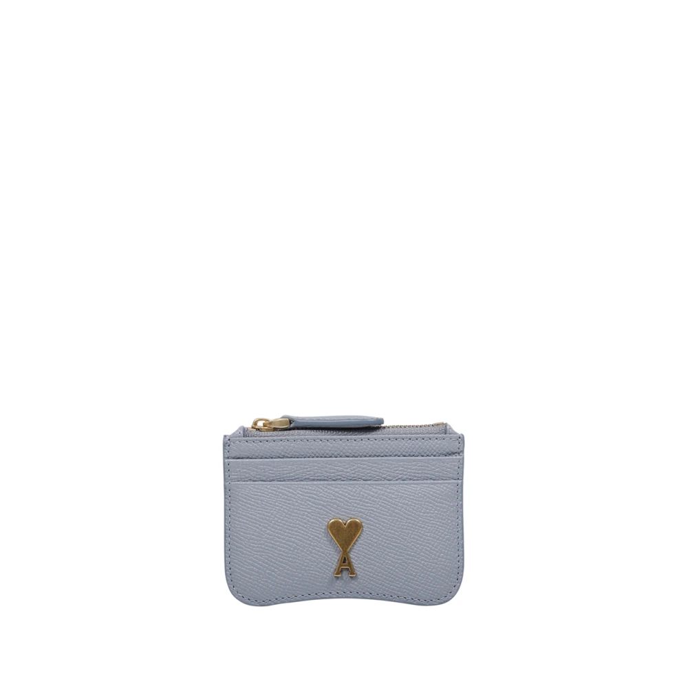 Ami Paris Blauwe Klei Kaarthouder Portemonnee Blue Dames