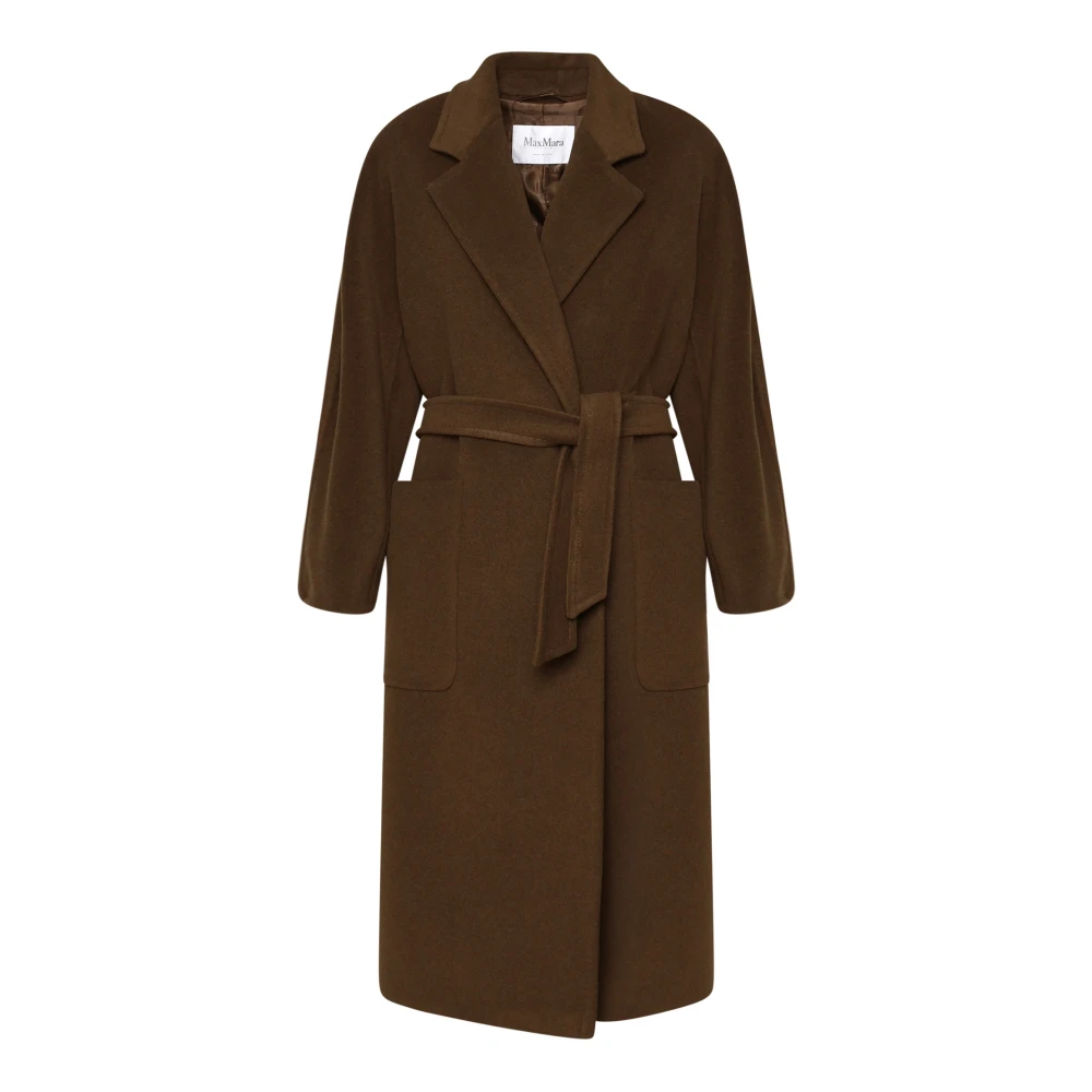 Max Mara Kamelrock med Midjeband Brown, Dam