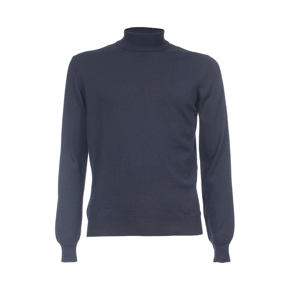 Gran Sasso Slim Fit Wollen Trui Blue Heren