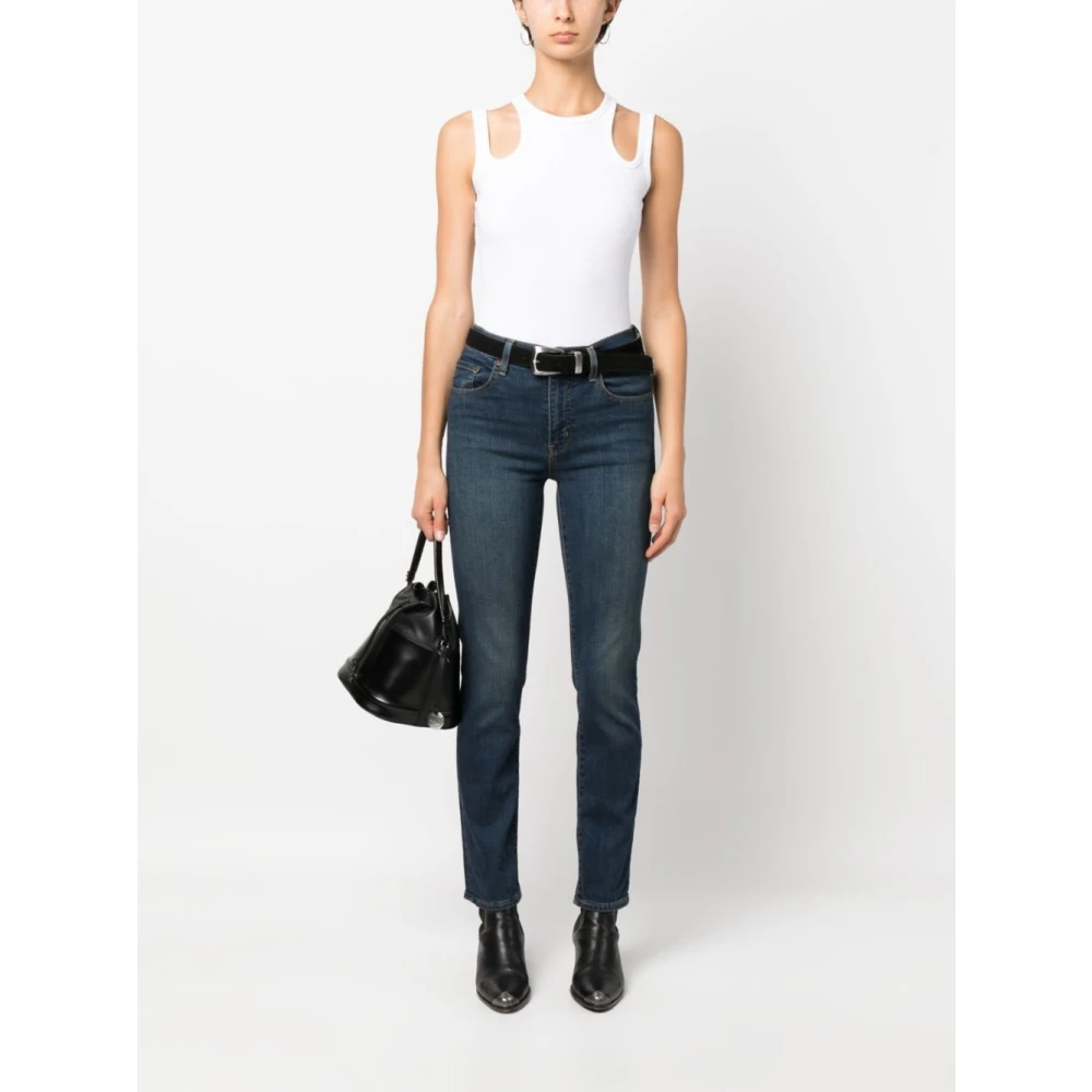 Levi's 724 High Rise Straight Blue Dames