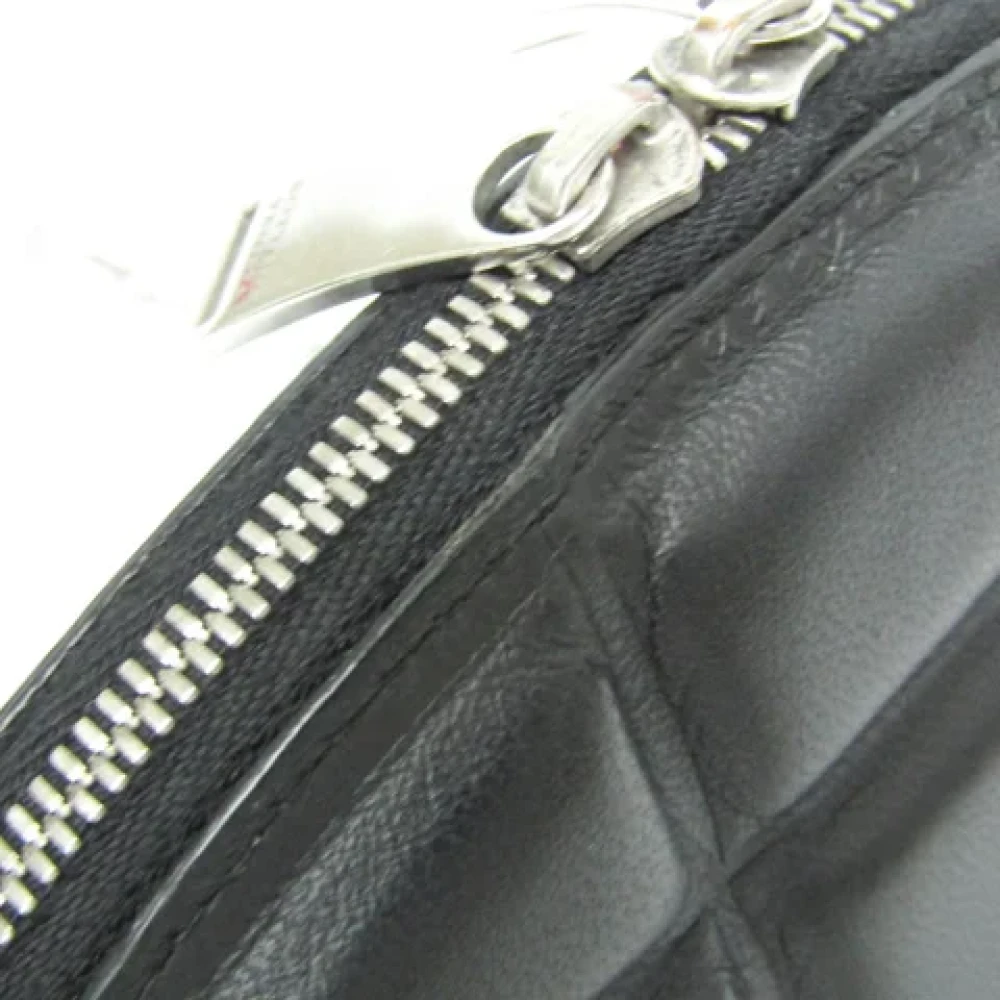 Bottega Veneta Vintage Pre-owned Leather shoulder-bags Black Dames
