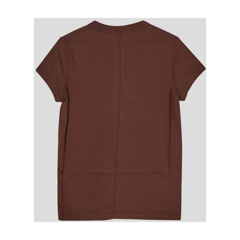 Rick Owens Cropped katoenen T-shirt Brown Dames