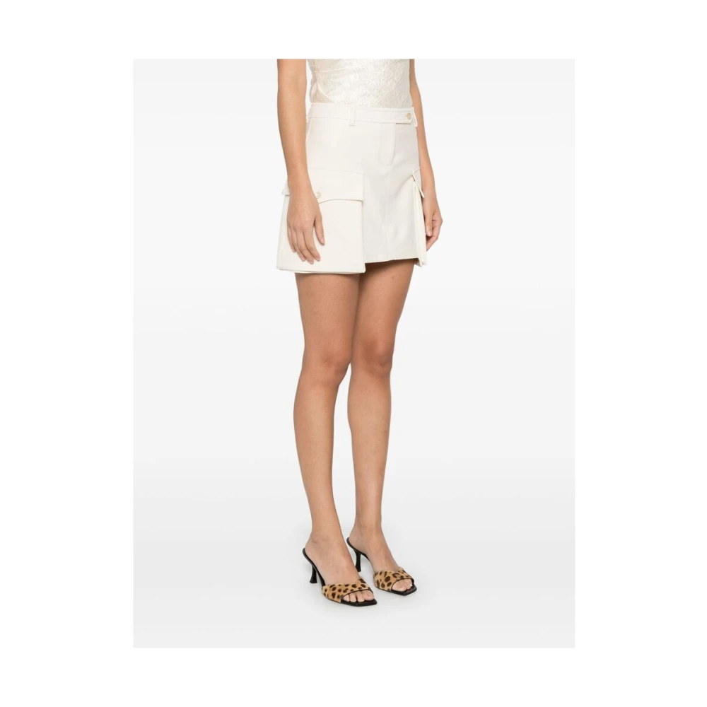 Tom Ford Witte Rok met Zakken en Knopen White Dames