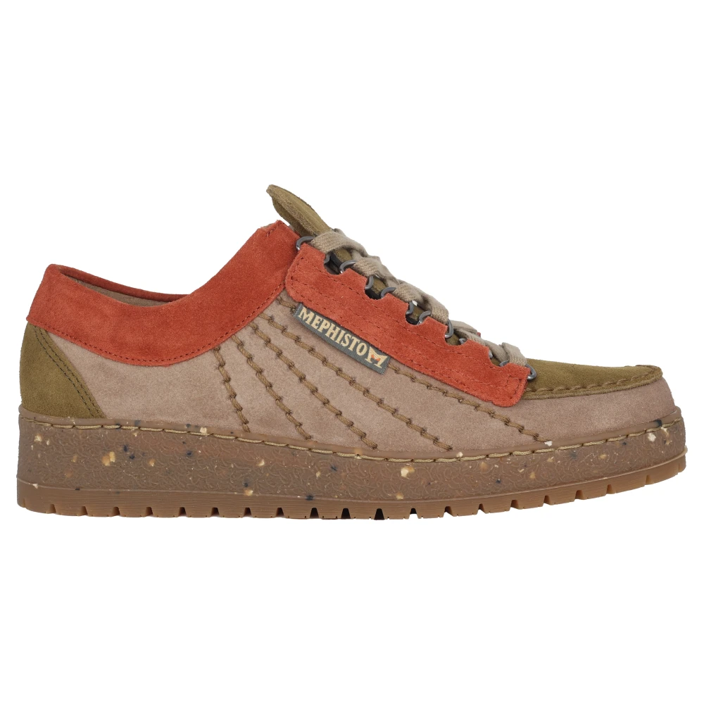 Mephisto Regenboog Veterschoen Taupe Heren Schoenen Beige