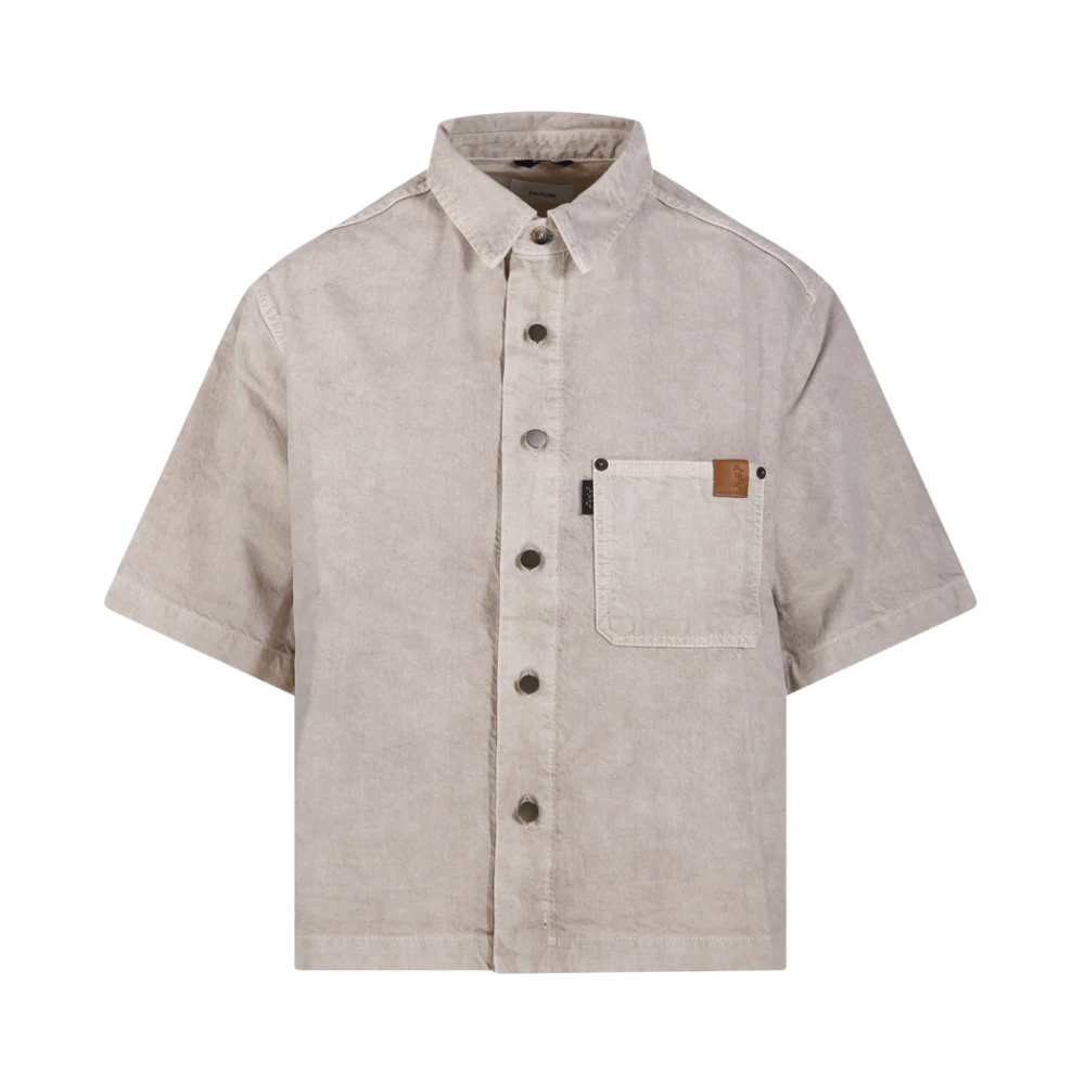 Haikure Hazelnoot Olijfkleurig Overhemd Beige Dames
