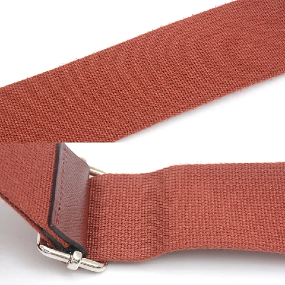 Hermès Vintage Pre-owned Leather crossbody-bags Red Dames