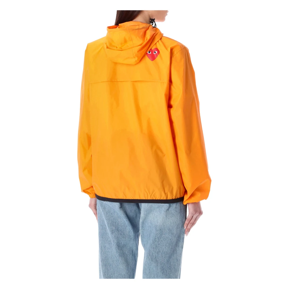 Comme des Garçons K-Way Full Zip Hoodie Orange Dames