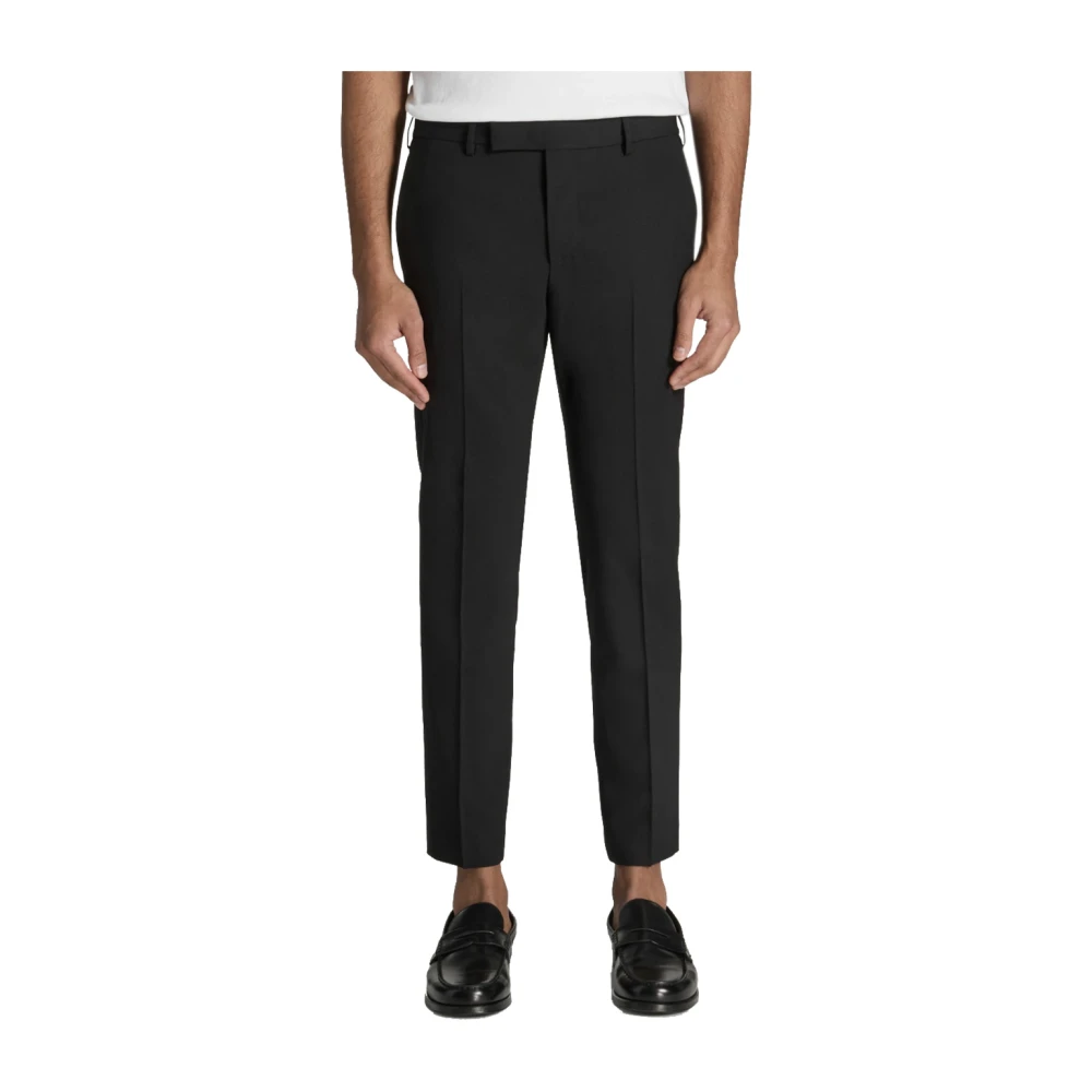 PT Torino Slim Fit Wollen Broek Black Heren