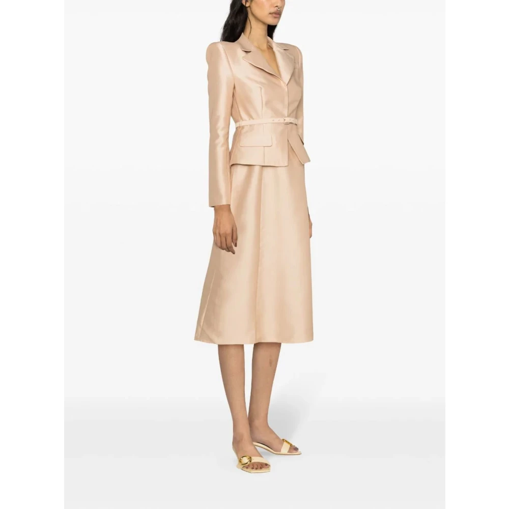 Self Portrait Midi Dresses Beige Dames