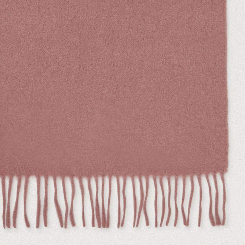 Mulberry Kasjmier Sjaal in Herfstroos Pink Heren