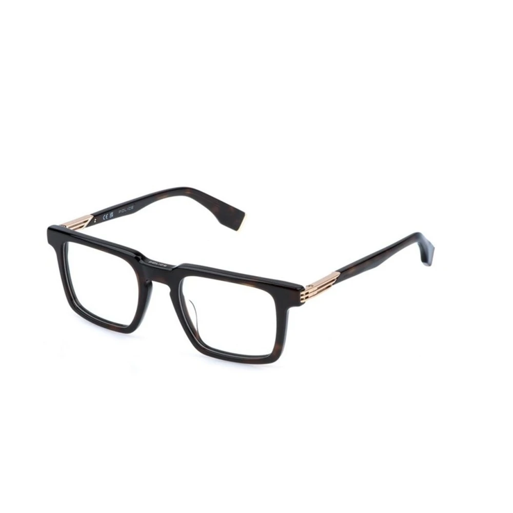 Police Brown Glasses, Male, 50 Mm, Mercury 5 Eyeglasses