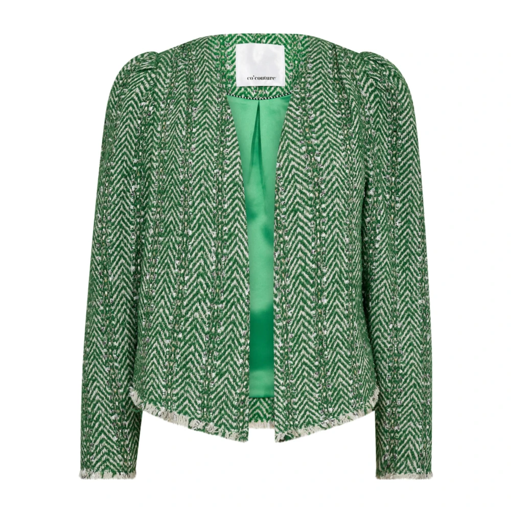 Co'Couture Groene Boucle Jacket Blazer Alviecc Green Dames