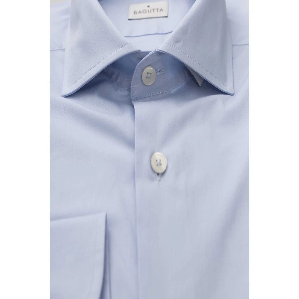 Bagutta Slim Fit Franse Kraag Overhemd Blue Heren