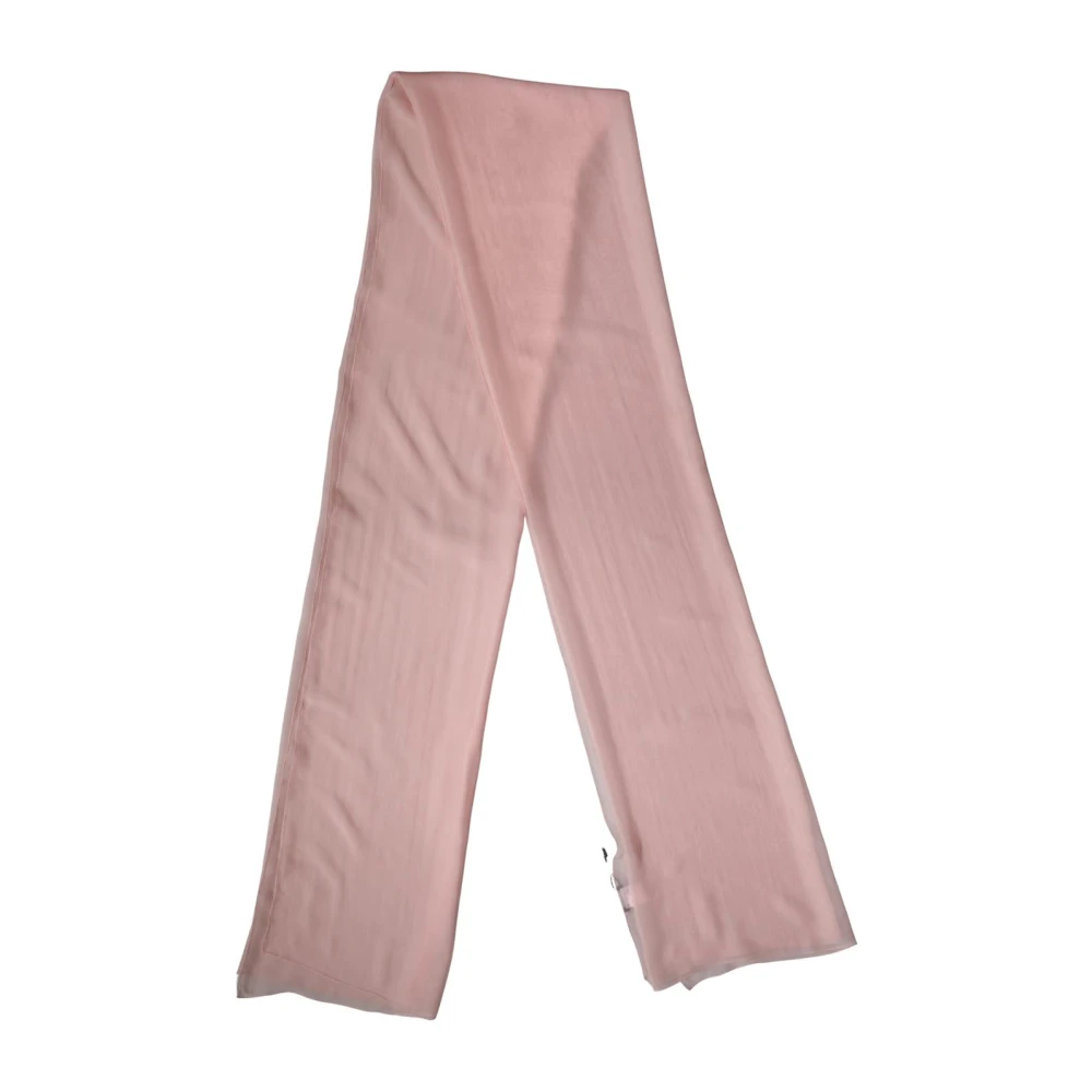 Dolce & Gabbana Women's Pink Silk Scarves, One Size, Silk Neck Wrap Shawl Stole