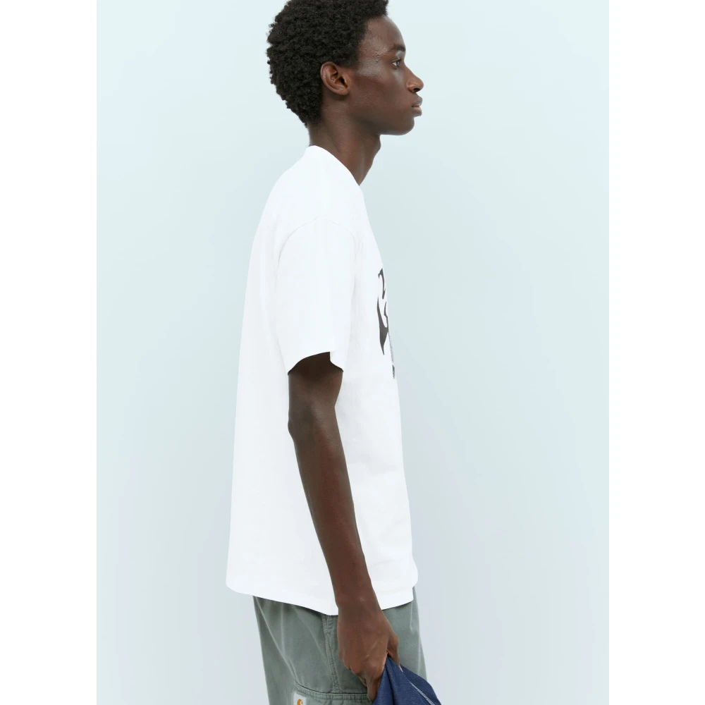 Carhartt WIP Grafische Print Katoenen Jersey T-shirt White Heren