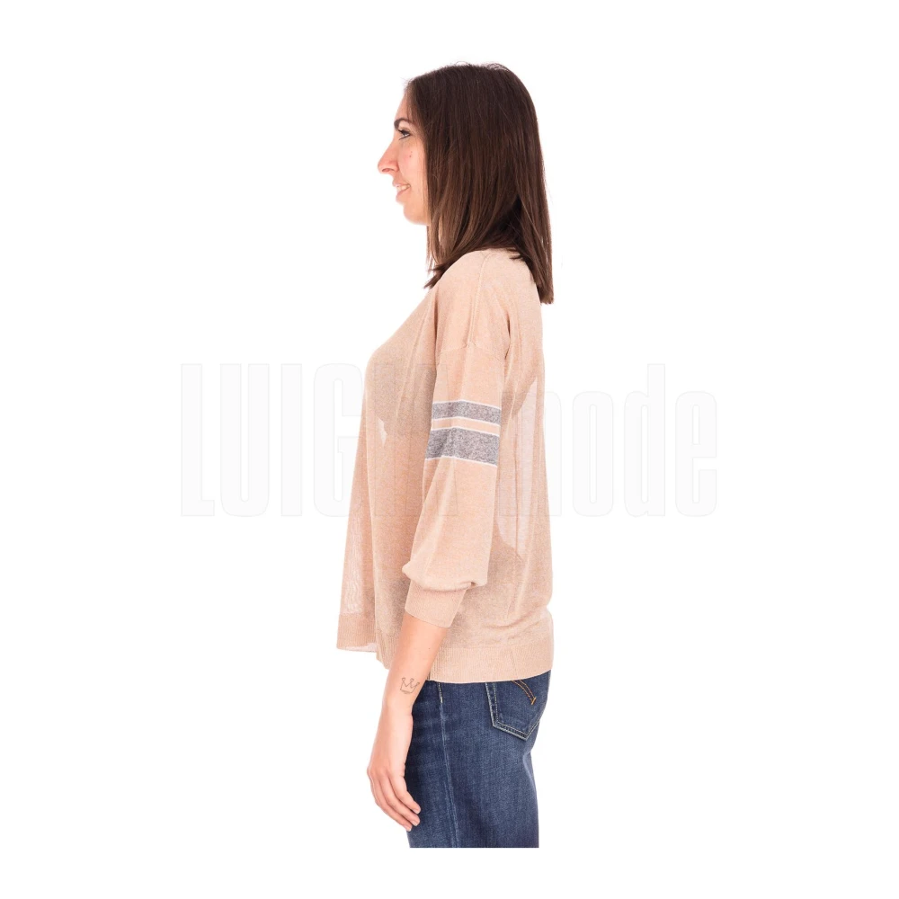 Kangra Stijlvolle Pullover met Mouwen Pink Dames