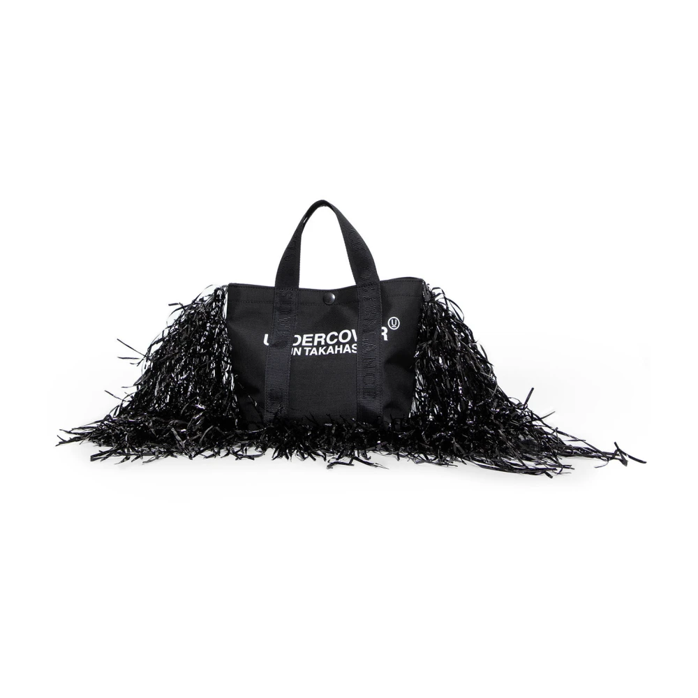 Undercover Zwarte Logo Print Franje Tas Black Dames