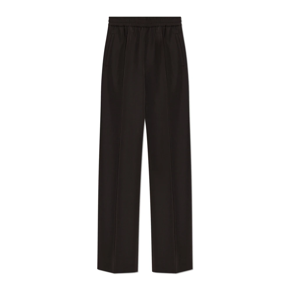 Dolce & Gabbana Women's Black Straight Trousers, Xs, Creased Trousers