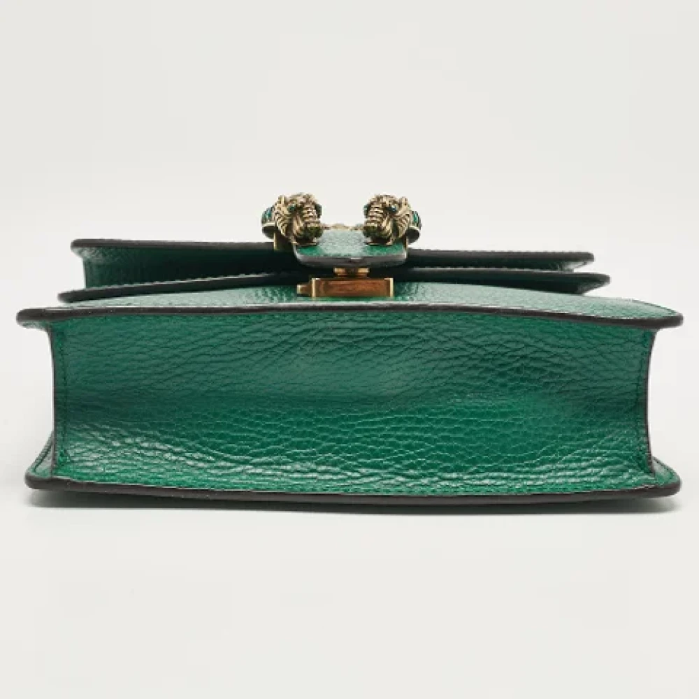 Gucci Vintage Pre-owned Leather gucci-bags Green Dames