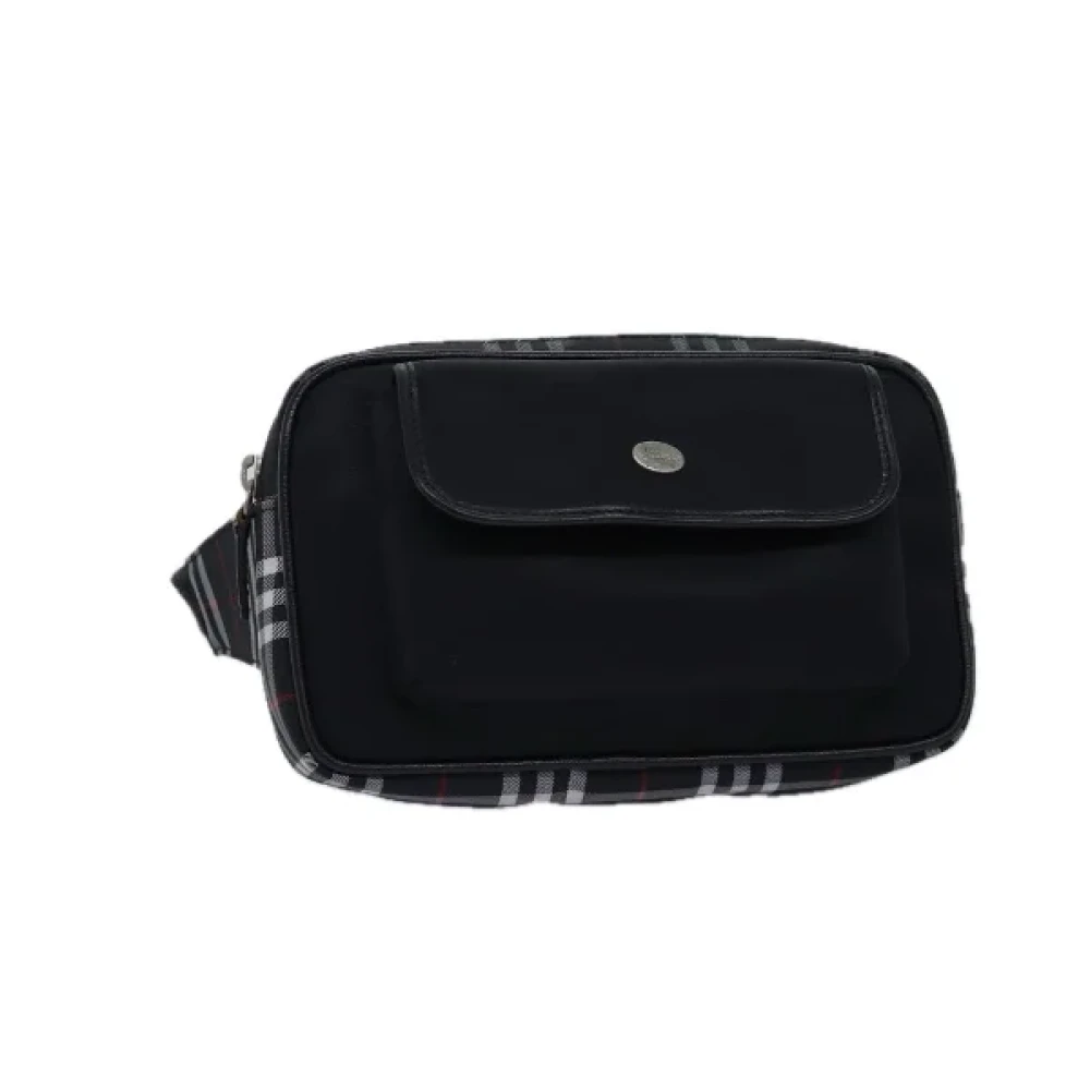 Burberry Vintage Pre-owned Nylon crossbody-bags Black Dames