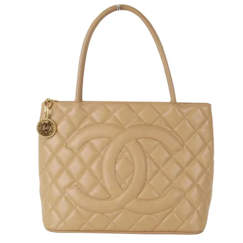 Chanel Vintage Pre-owned Leather totes Brown Dames
