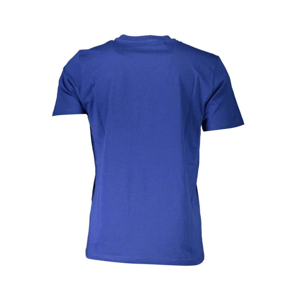 North Sails Blue Cotton T-Shirt With Signature Print - Male - T-Shirts - Blue - S - Tops - Image 2