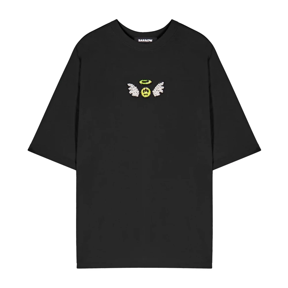 Barrow Stijlvolle T-shirts en Polos met Juweelborduurwerk Black Heren