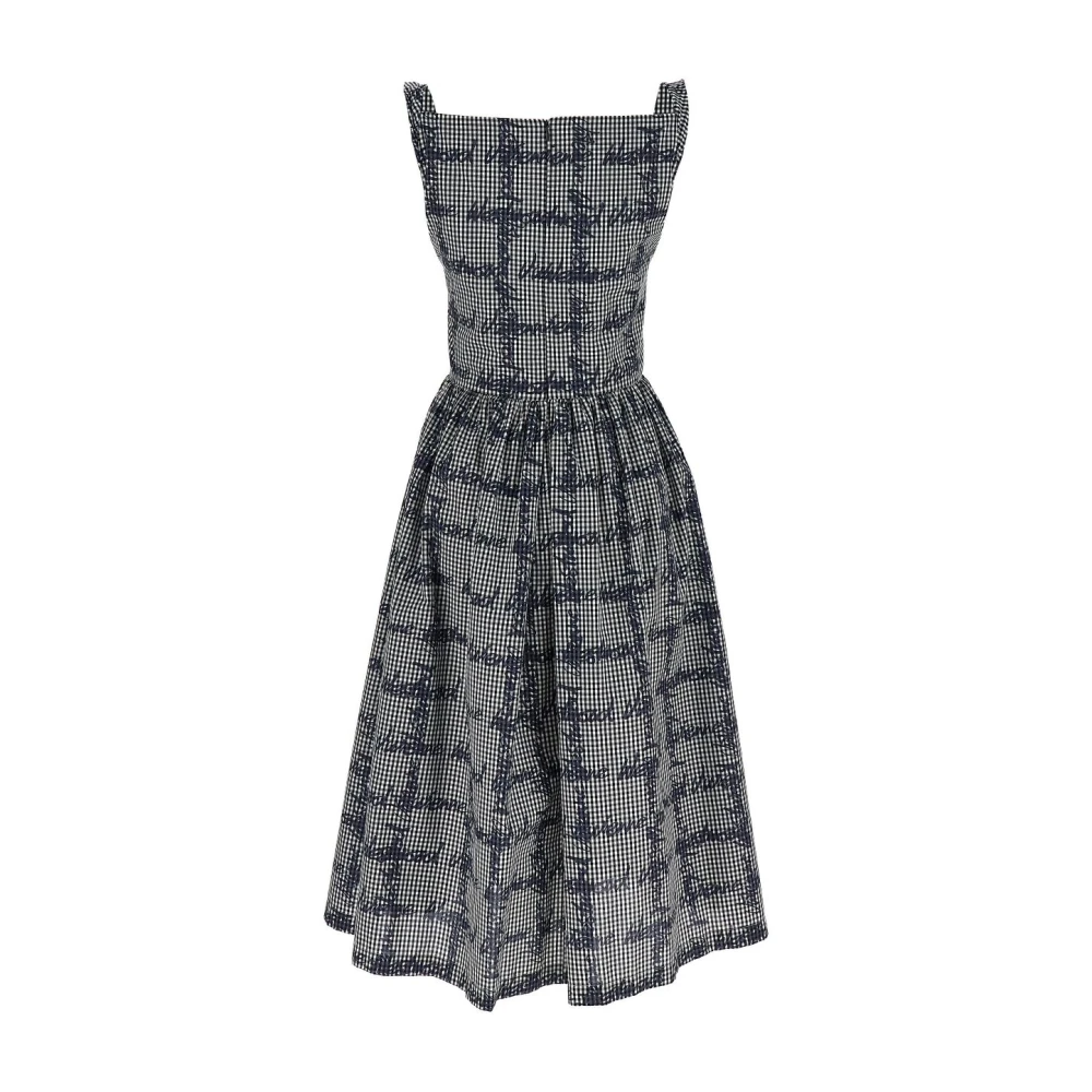 Vivienne Westwood Zwart Asymmetrische Hals Mouwloze Gerende Rok Gray Dames