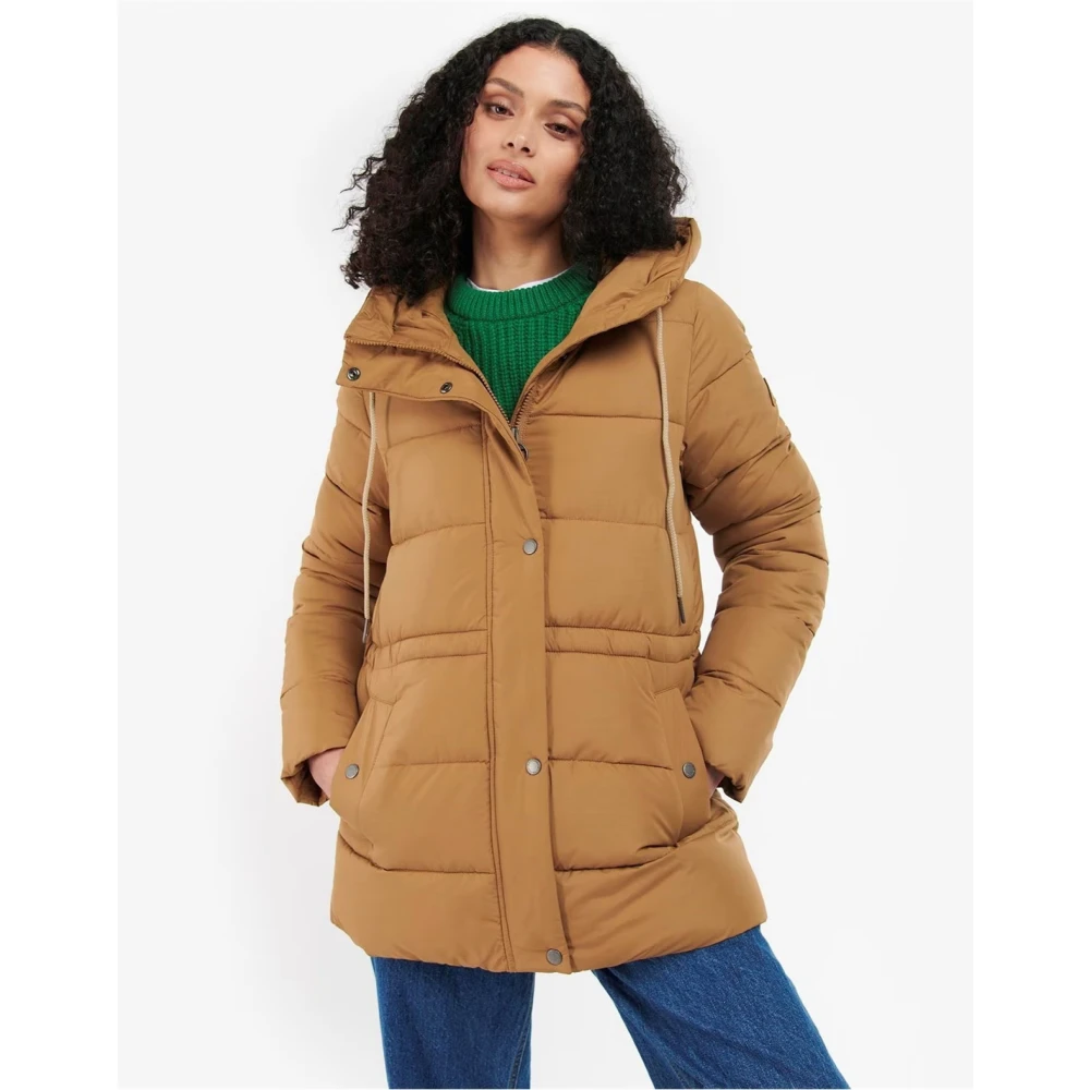 Barbour Gewatteerde jas met capuchon Brown Dames