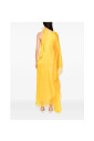 lemon-yellow-layered-dress-with-scarf