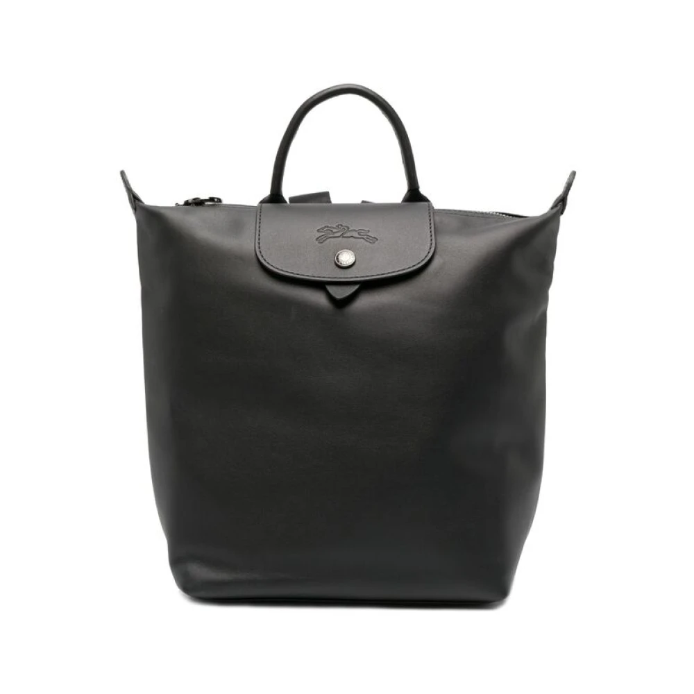 Longchamp Paris Leren Rugzak Black Dames