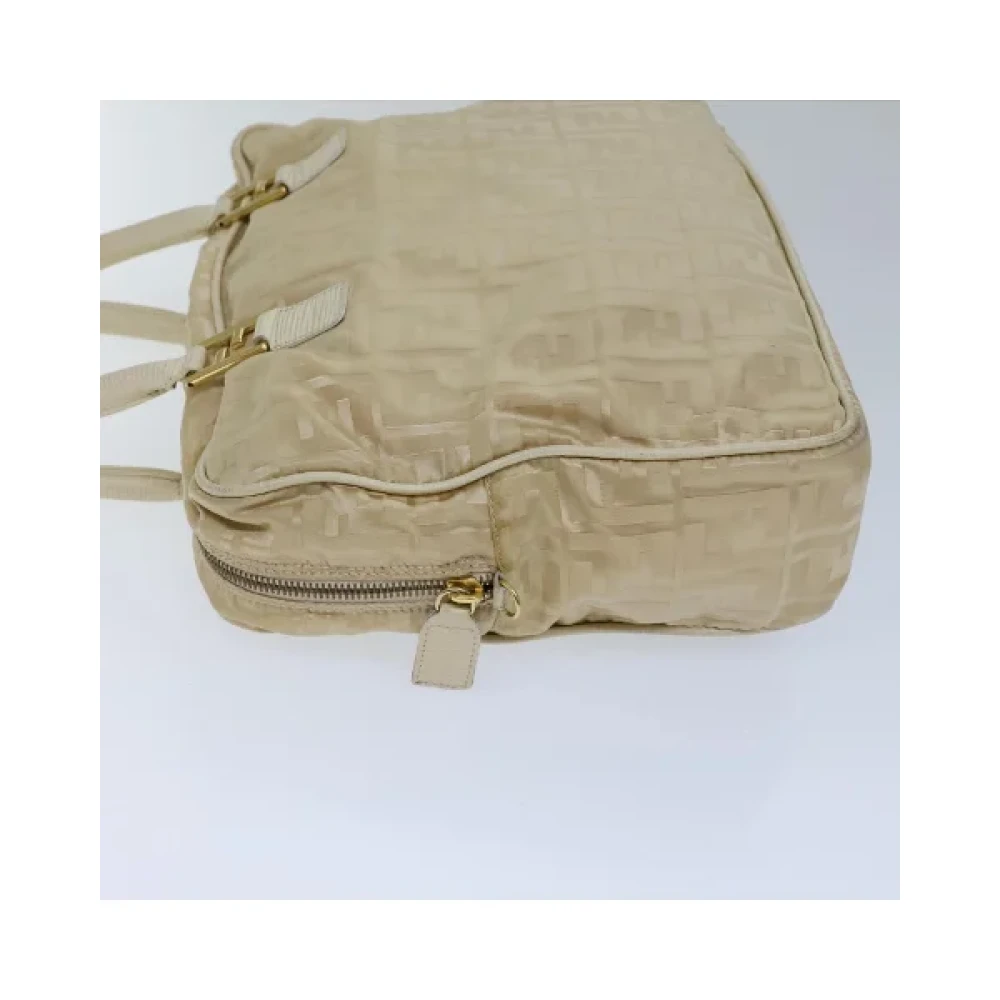 Fendi Vintage Pre-owned Nylon handbags Beige Dames