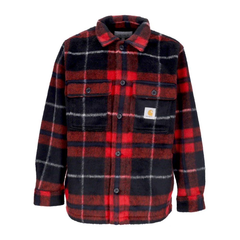 Carhartt WIP Geruite fleece shirt met zakken Multicolor Heren